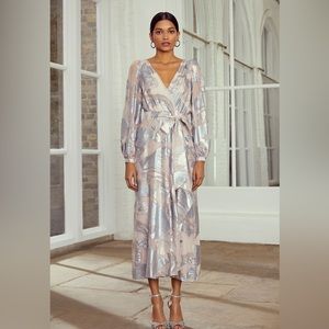 Temperley London Kitty Filcoupe Wrap Dress (2)